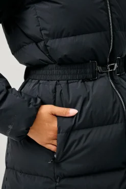 Áhkká Dunfrakke Gold Mid Down Coat Matte