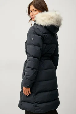 Áhkká Dunfrakke Gold Mid Down Coat Matte