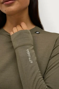 Áhkká Langærmet undertrøje Merino Wool LS Tee W