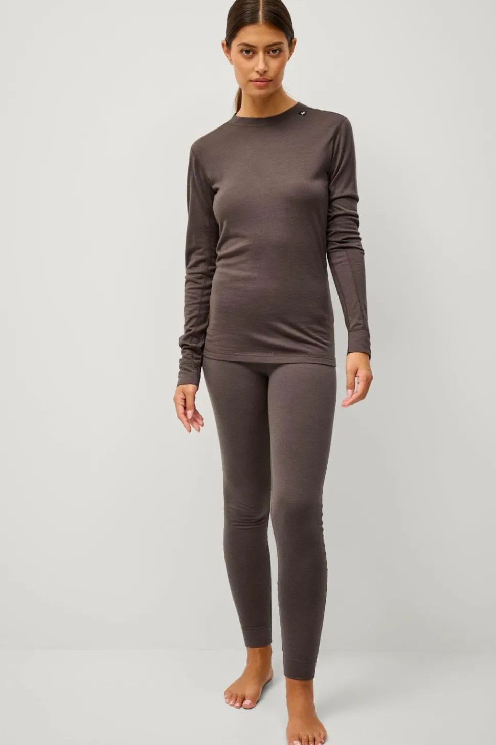 Áhkká Langærmet undertrøje Merino Wool LS Tee W