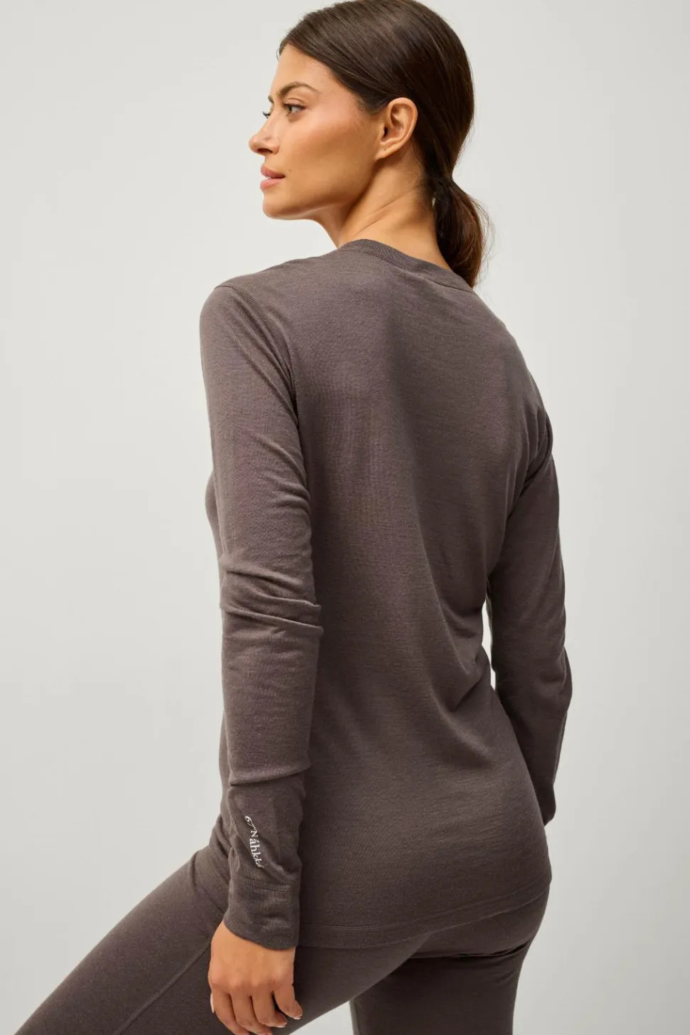 Áhkká Langærmet undertrøje Merino Wool LS Tee W