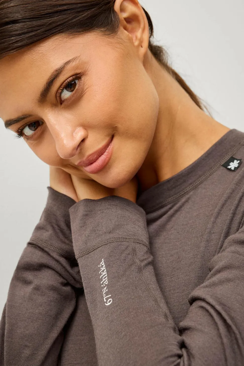 Áhkká Langærmet undertrøje Merino Wool LS Tee W