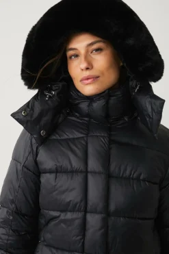 Áhkká Parka Gold Shiny Parka w Detachable Hood