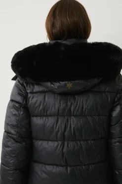 Áhkká Parka Gold Shiny Parka w Detachable Hood