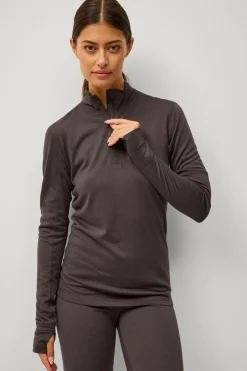 Áhkká Termisk top Merino Wool LS Halfzip W