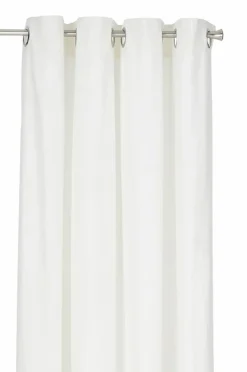 &Home Gardin med ringe i halvpanama 2-pak