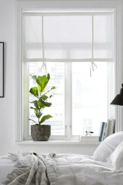 &Home Roll up-gardin af halvpanama