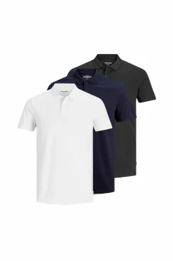 Jack & Jones Poloshirt jjeBasic Polo SS 3-pak