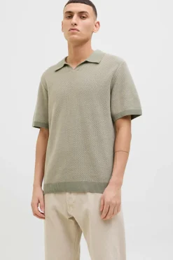 Jack & Jones Poloshirt jprcCeaston Knit Split Neck SS SN