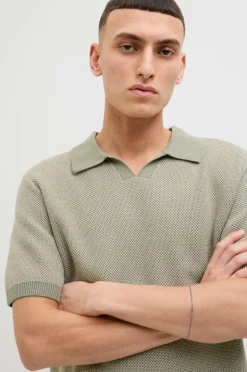 Jack & Jones Poloshirt jprcCeaston Knit Split Neck SS SN