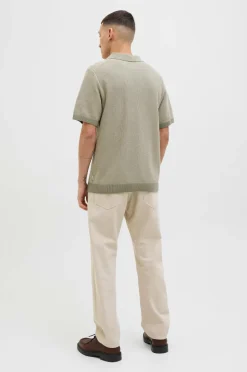 Jack & Jones Poloshirt jprcCeaston Knit Split Neck SS SN