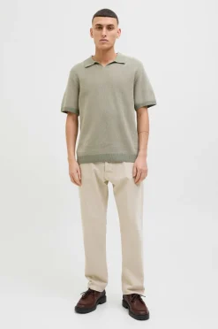 Jack & Jones Poloshirt jprcCeaston Knit Split Neck SS SN