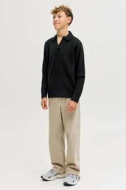 Jack & Jones Junior Pullover jjoho Ollie Knit Split Neck Jnr