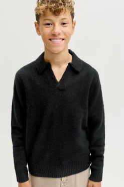 Jack & Jones Junior Pullover jjoho Ollie Knit Split Neck Jnr