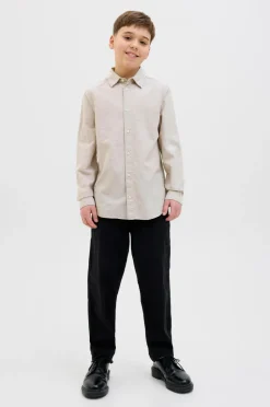 Jack & Jones Junior Skjorte jjeBreeze Linen Blend Shirt LS SN J