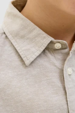 Jack & Jones Junior Skjorte jjeBreeze Linen Blend Shirt LS SN J