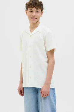 Jack & Jones Junior Skjorte jorLuke Crinkle Shirt SS Jnr