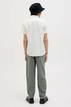 Jack & Jones Junior Skjorte jjBreeze Linen Blend Shirt SS SN Jnr