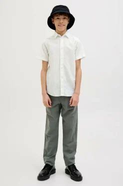 Jack & Jones Junior Skjorte jjBreeze Linen Blend Shirt SS SN Jnr