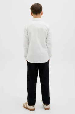 Jack & Jones Junior Skjorte jjeBreeze Linen Blend Shirt LS SN J