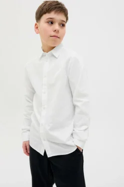 Jack & Jones Junior Skjorte jjeBreeze Linen Blend Shirt LS SN J