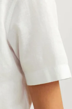 Jack & Jones Junior Skjorte jjeLinen Blend Shirt SS SN Jnr