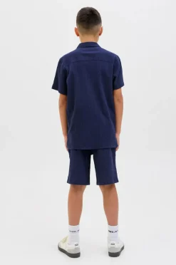 Jack & Jones Junior Skjorte jorLuke Crinkle Shirt SS Jnr