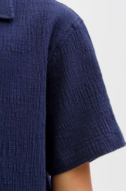 Jack & Jones Junior Skjorte jorLuke Crinkle Shirt SS Jnr