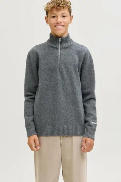 Jack & Jones Junior Trøje jorNorrebro Knit Half Zip Jnr