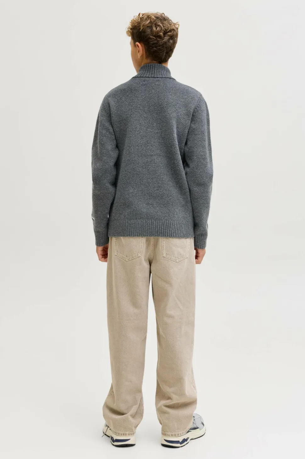 Jack & Jones Junior Trøje jorNorrebro Knit Half Zip Jnr
