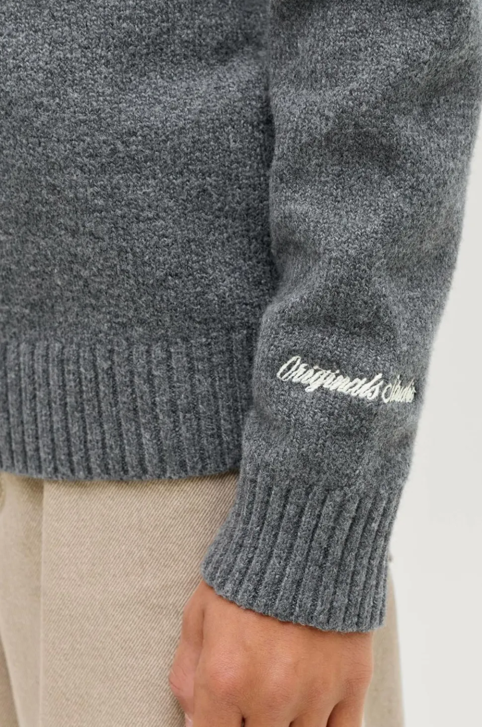 Jack & Jones Junior Trøje jorNorrebro Knit Half Zip Jnr