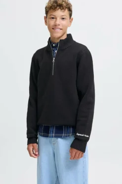 Jack & Jones Junior Trøje jorNorrebro Knit Half Zip Jnr