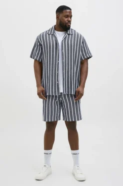 Jack & Jones Plus Shorts jpstJaiden Coba Stripe Jog Short SN