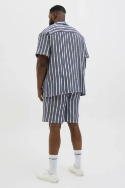 Jack & Jones Plus Shorts jpstJaiden Coba Stripe Jog Short SN