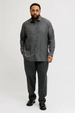 Jack & Jones Plus Skjorte jprBlaparker Melange L/S Shirt BF P