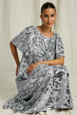 Joelle Maxi kjole med pufærmer