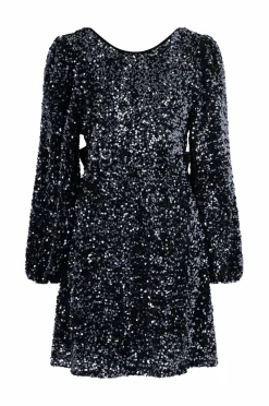 Joelle Pailletkjole med sløjfe i ryggen