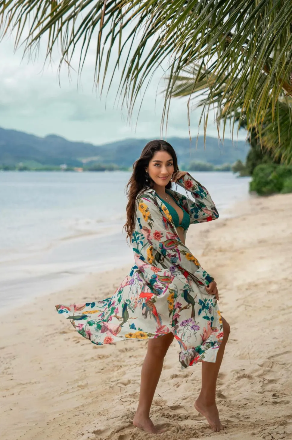 KAANDA Beach life Strandkjole Cheetah Shirt Dress