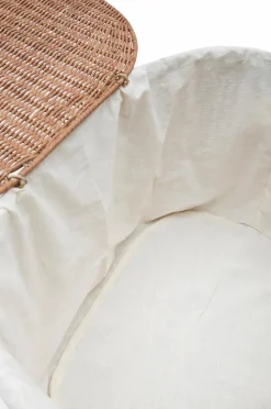 Kave Home Indali sæt med 2 rattan-kurve, Ø 50 cm / Ø 55 cm