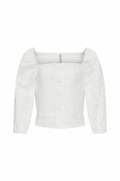 KIDS ONLY Bluse kogPilea 3/4 Emb Anglaise Shirt