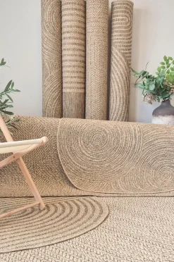 KM Home Fladvævet tæppe Natural