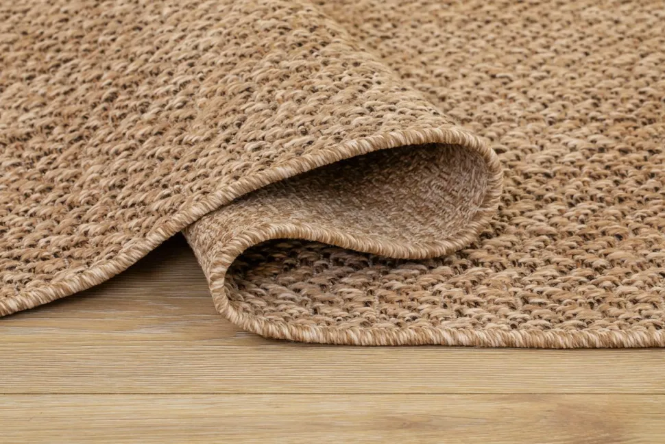 KM Home Fladvævet tæppe Natural