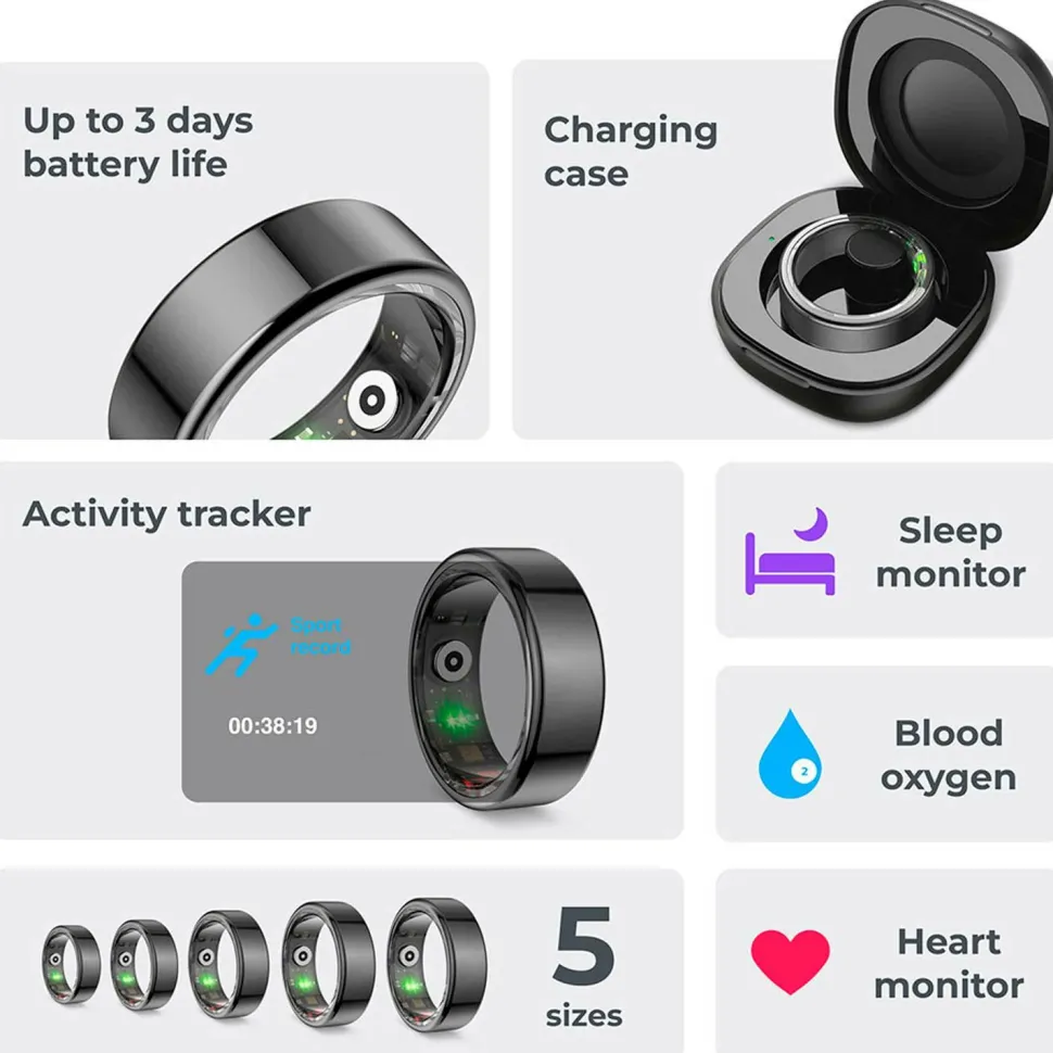 KSIX Smart Ring Saturn - XL