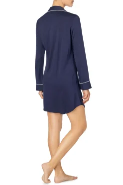 Lauren Ralph Lauren Natskjorte LRL Hammond Knit Collar Sleepshirt