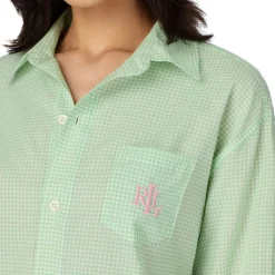 Lauren Ralph Lauren Pyjamasskjorte Lrl L/S Roll Tab His Sleepshirt