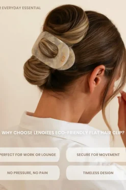 Lenoites Eco-Friendly Flat Hair Clip