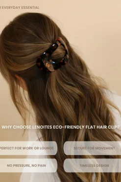 Lenoites Eco-Friendly Flat Hair Clip