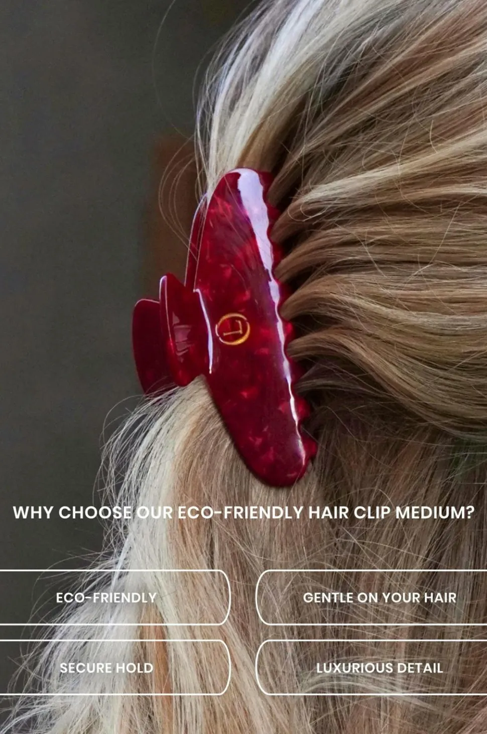 Lenoites Eco-Friendly Claw Clip Medium