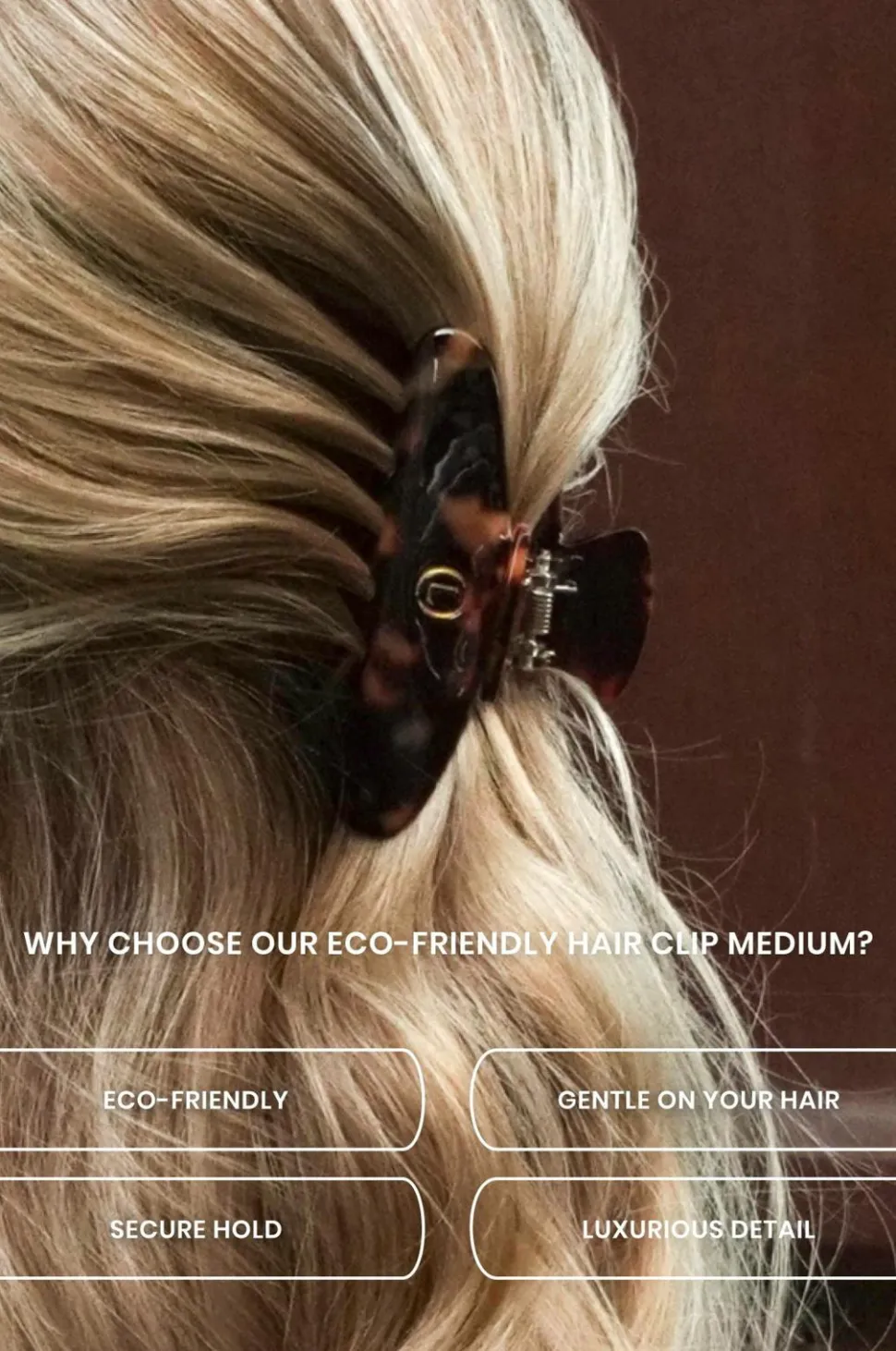 Lenoites Eco-Friendly Claw Clip Medium