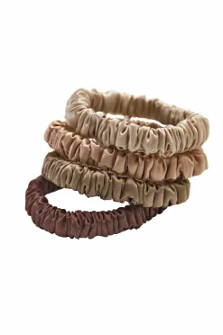 Lenoites Mulberry Silk Skinny Scrunchies
